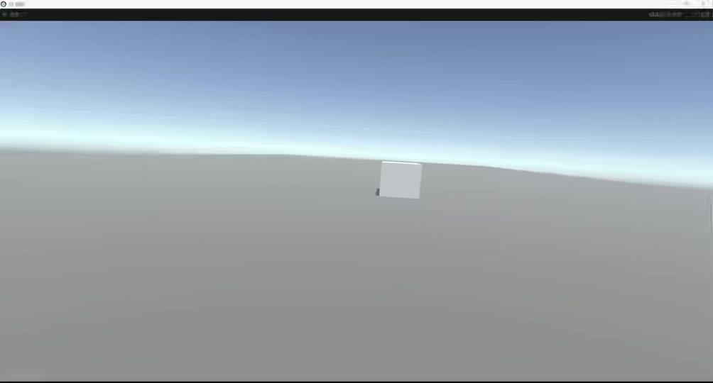 原始VR刺激制作画面：开阔场景中的墙体